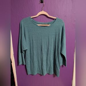 70. Rachel Zoe Teal Soft 3/4 Sleeve Blouse XL 16 18